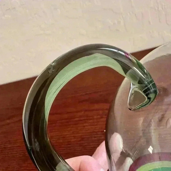 Vintage Hand Blown Glass Orange Juice Pitcher - Picture 5 of 5